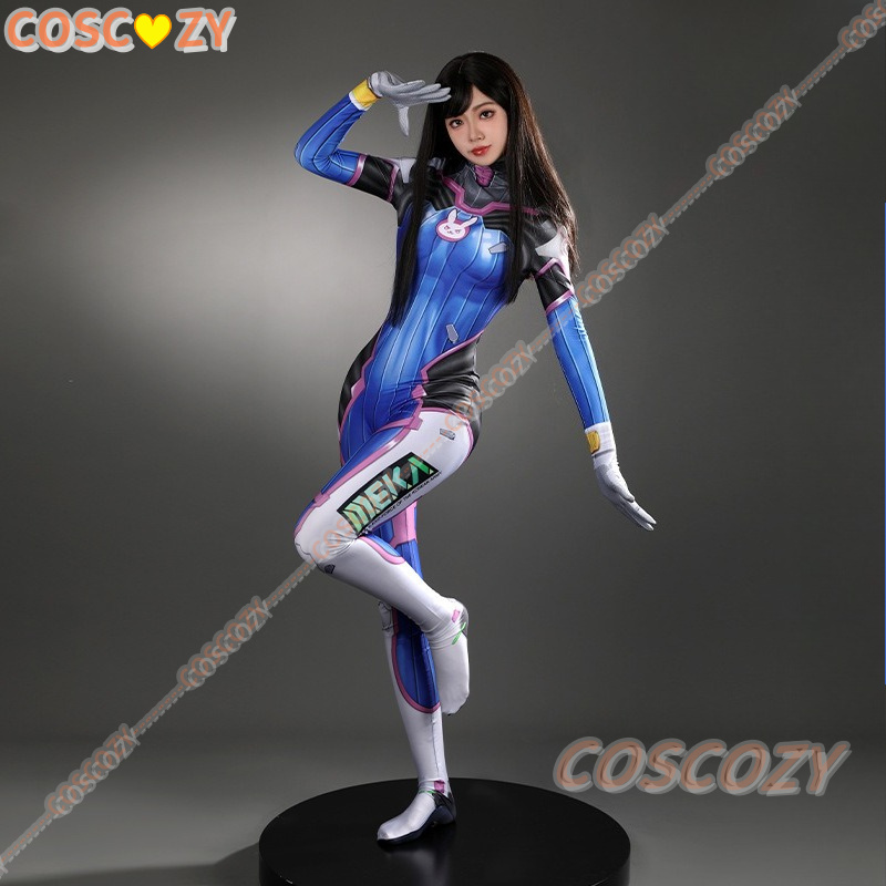 Anime Cosplay Characters - Women Dva Cosplay Complete Outfit Shooting‑Game