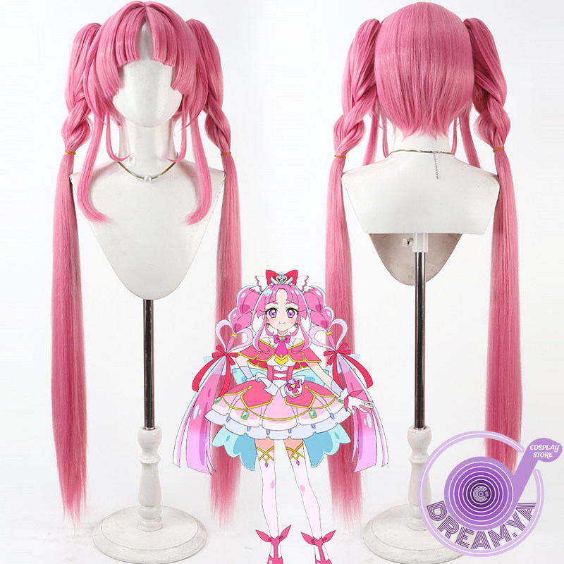 Anime Cosplay Pink - Kobayashi Mikuru Cosplay Wig Pink Long