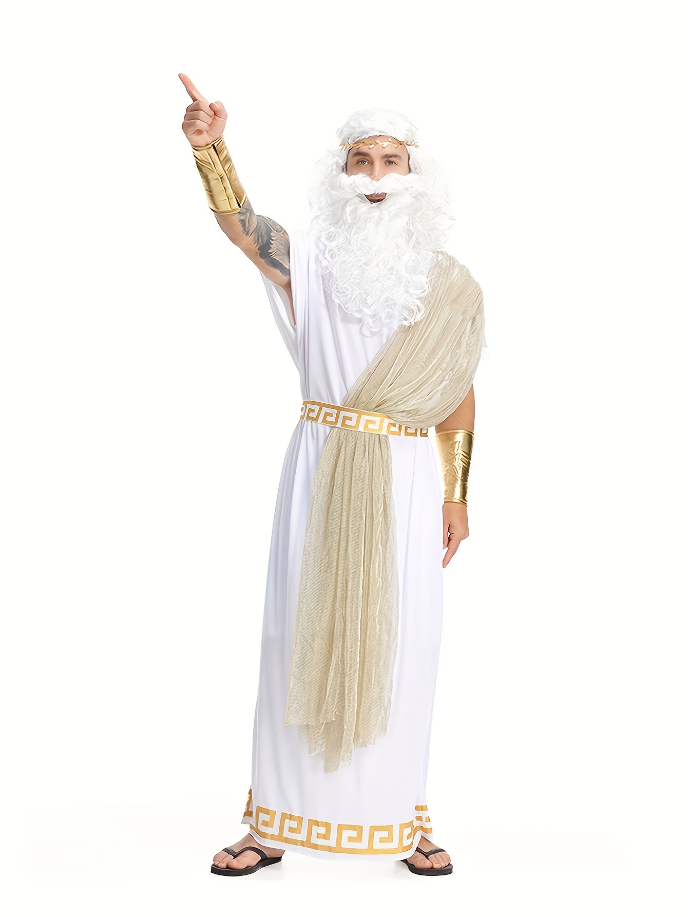 Men Zeus Greek God Costume Anc - Anime Cosplay And Costumes 评论和价格