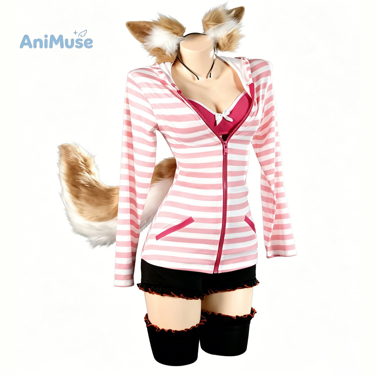 Tamamo no Mae Cosplay Costume  - Anime Cosplay Pink 评论和价格